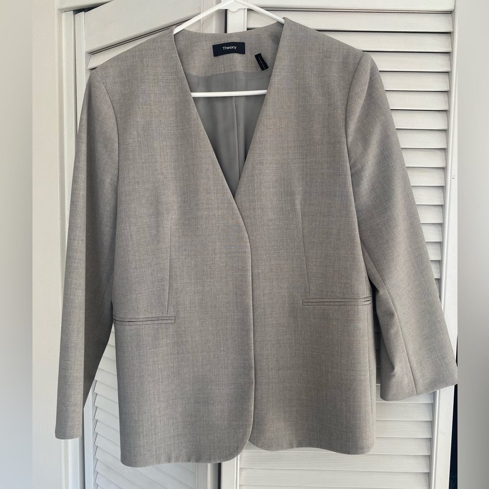 Theory Collarless Staple’s Jacket